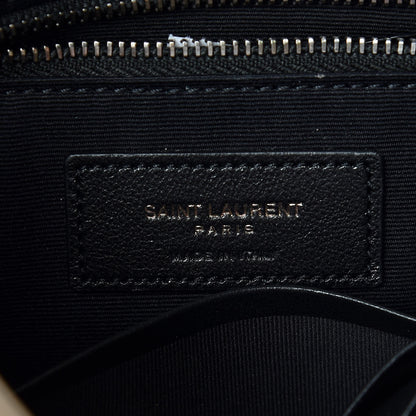 Saint Laurent Crinkled Calfskin Matelasse Monogram Niki Chain Wallet Dusty Grey 8 of 9