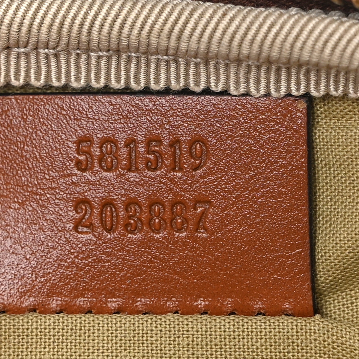 Gucci Vintage Canvas Calfskin Web Belted iPhone Case 80 32 Sand Cuir 7 of 10