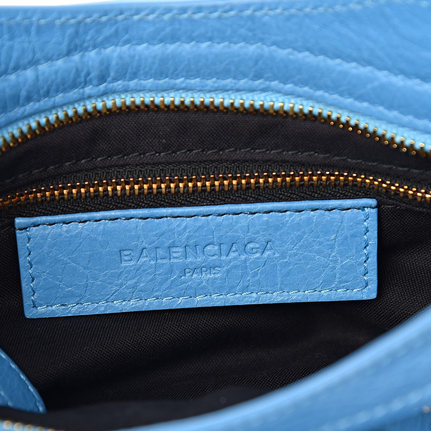 Balenciaga Agneau Giant 12 Gold Hardware Mini City Bleu Azur Clair 6 of 10