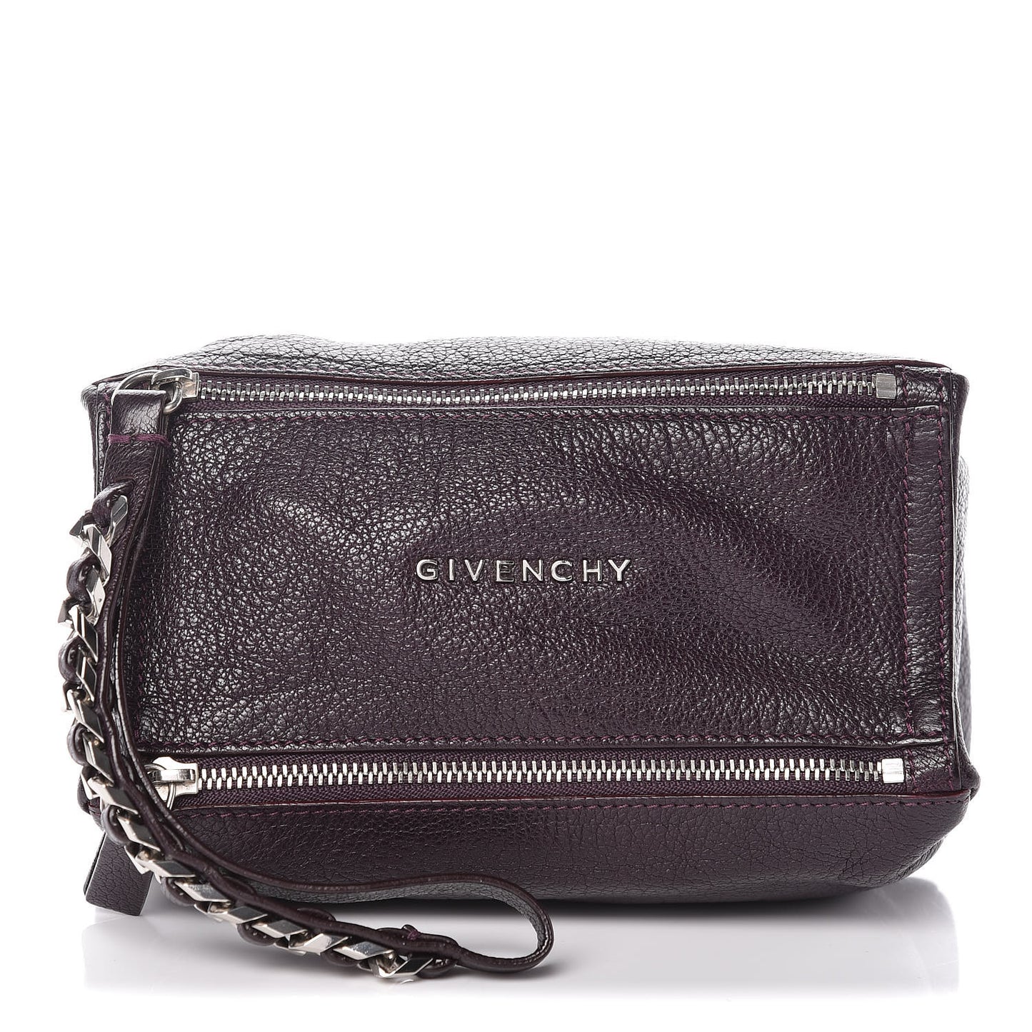 Sugar Goatskin Pandora Wristlet Dark Purple