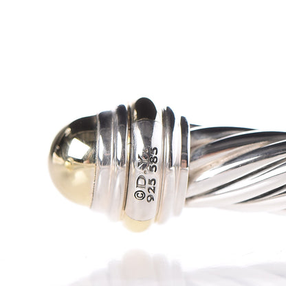 David Yurman Sterling Silver 14K Yellow Gold 7mm Cable Classics Bracelet 4 of 4