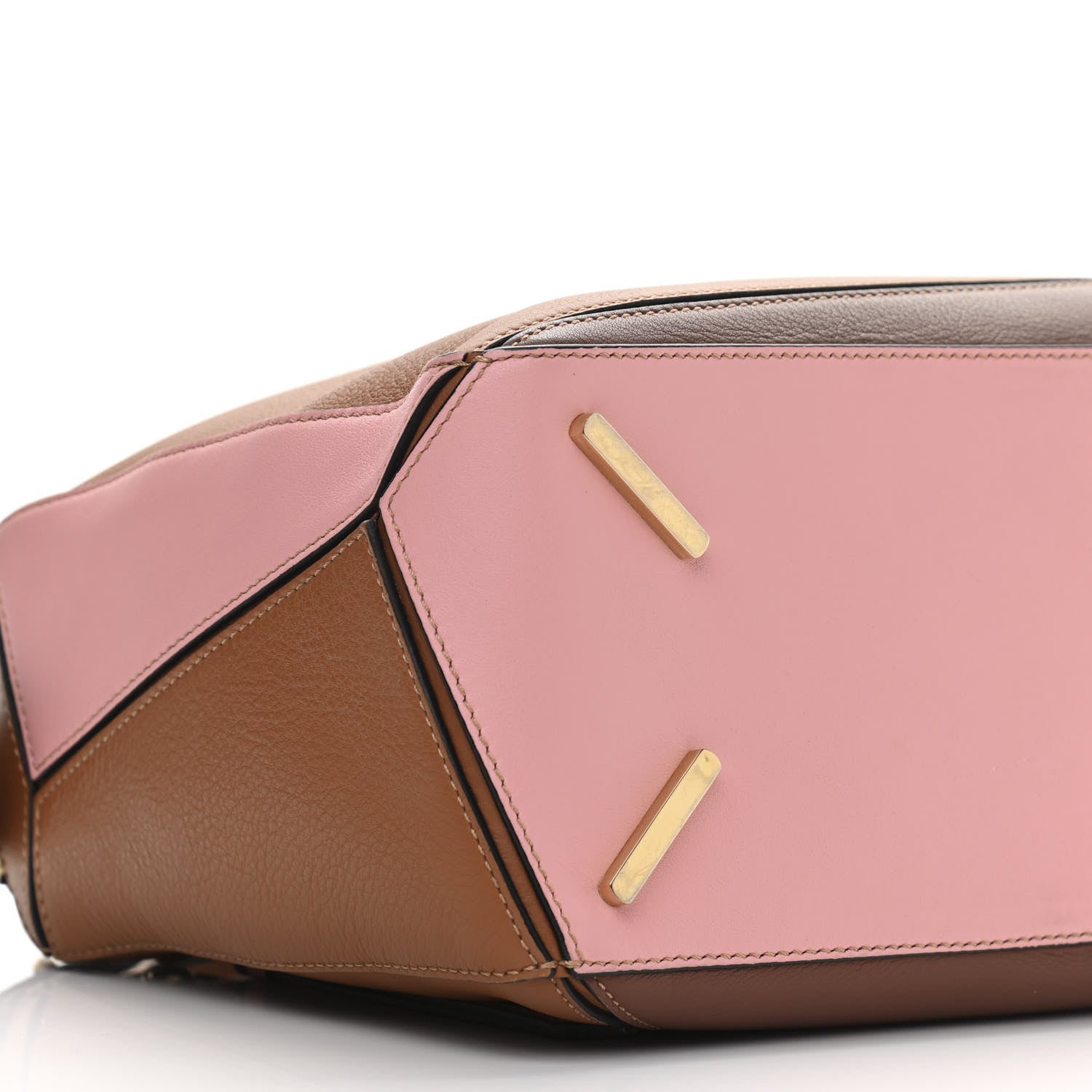 Loewe Calfskin Medium Puzzle Bag Tan Medium Pink 8 of 9
