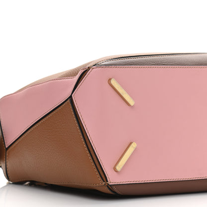 Loewe Calfskin Medium Puzzle Bag Tan Medium Pink 8 of 9