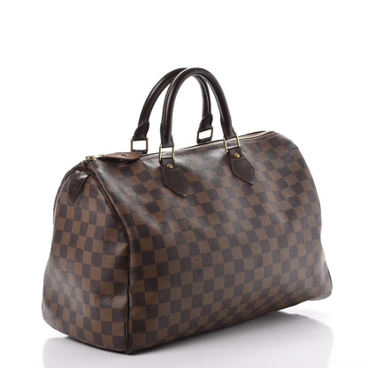 Louis Vuitton Damier Ebene Speedy 35 16 of 29