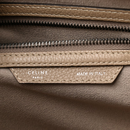 Celine Drummed Calfskin Mini Luggage Dune 7 of 10