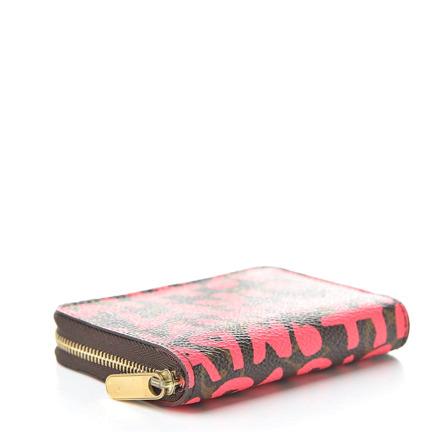 Monogram Graffiti Zippy Coin Purse Fuchsia
