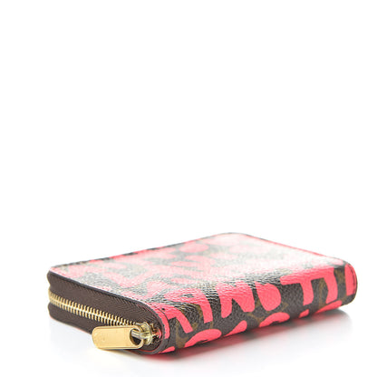 Louis Vuitton Monogram Graffiti Zippy Coin Purse Fuchsia 4 of 8