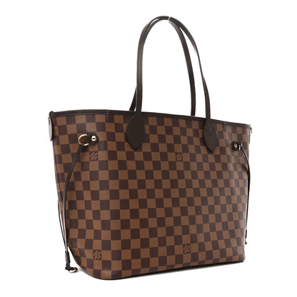 Louis Vuitton Damier Ebene Neo Neverfull MM Rose Ballerine 4 of 11