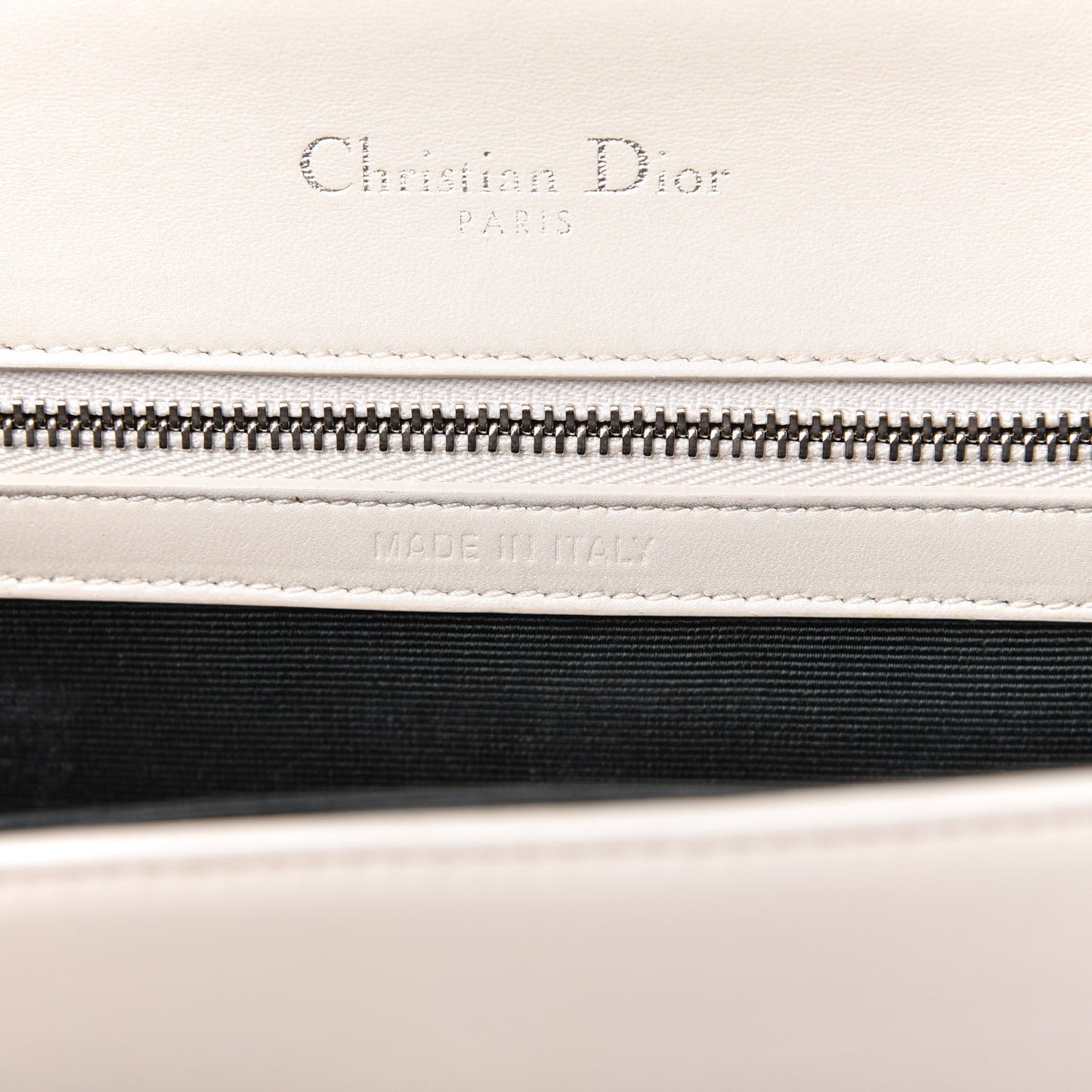 Calfskin Small Diorama Flap Bag Off White