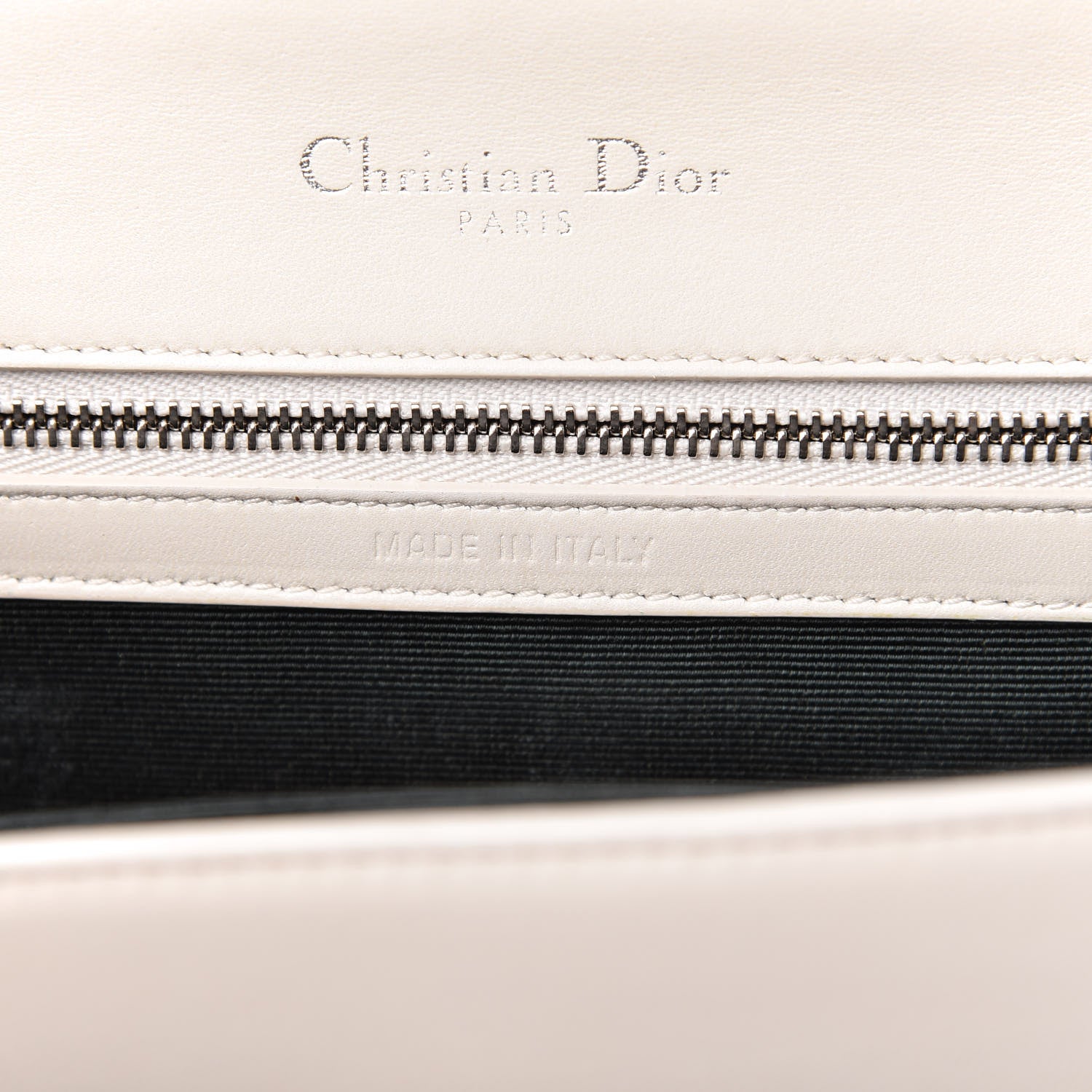 Christian Dior Calfskin Small Diorama Flap Bag Off White 9 of 10