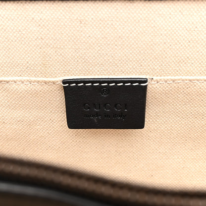 Gucci Calfskin Bamboo Web Large Dionysus Top Handle Bag Black Bright Evergreen Hibiscus Red 6 of 17