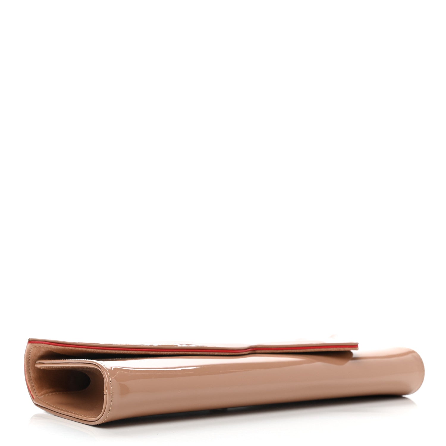 Christian Louboutin Patent So Kate Baguette Clutch Nude 4 of 7