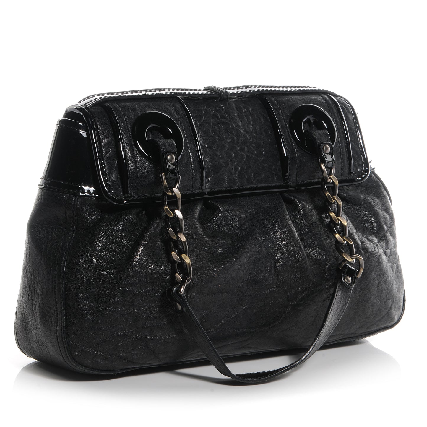 Nappa Patent B Bag Black