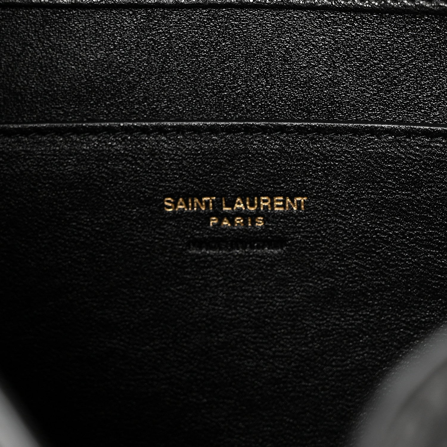 Saint Laurent Grained Lambskin Cassandre Envelope Pouch Black 6 of 9