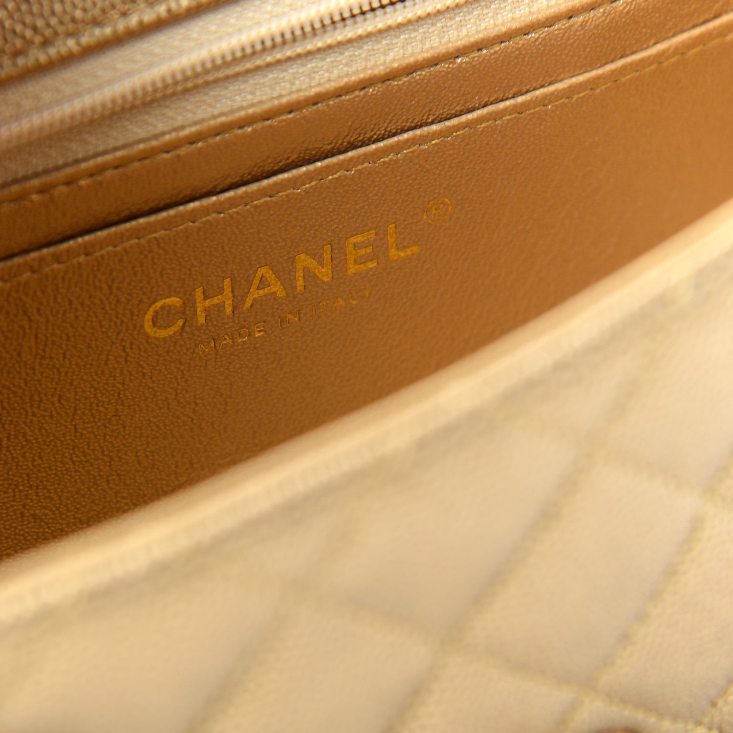 Chanel Metallic Caviar Quilted Mini Top Handle Rectangular Flap Gold 8 of 10