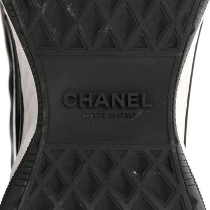 Chanel Mixed Fibers Suede Calfskin CC Sneakers 40 White Black 7 of 13
