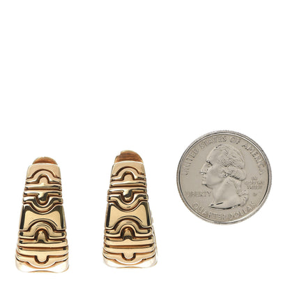 Bulgari 18K Yellow Gold Parentesi Hoop Earrings 2 of 5