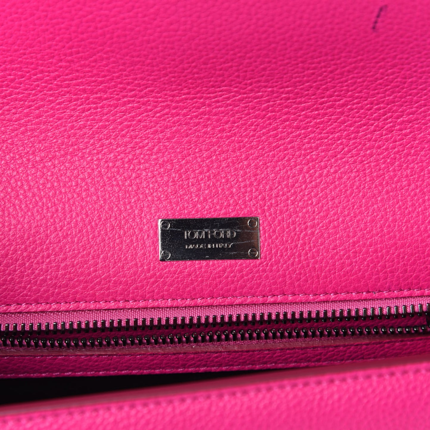 Grained Calfskin Tara Chain Shoulder Bag Pink