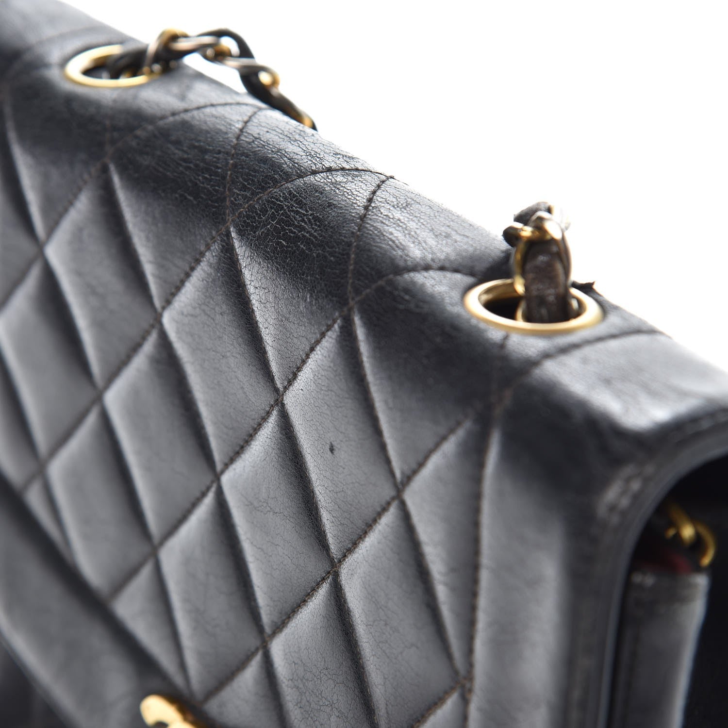 Chanel Lambskin Quilted Small Single Flap Black 10 of 21