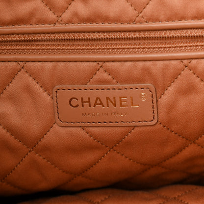Chanel Shiny Calfskin Quilted Small Chanel 22 Camel 7 of 11