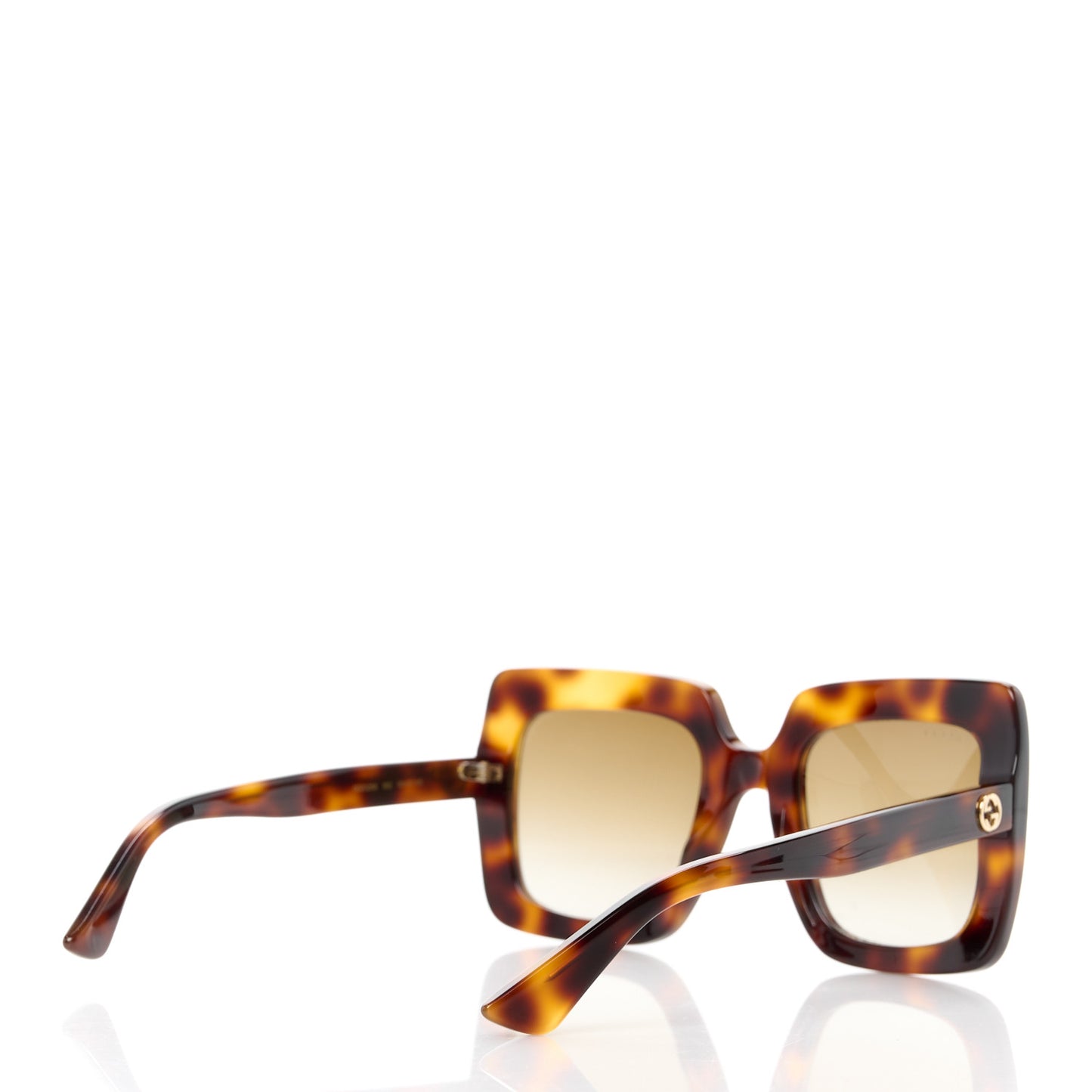 Acetate Oversize Sunglasses GG0328S Havana Brown