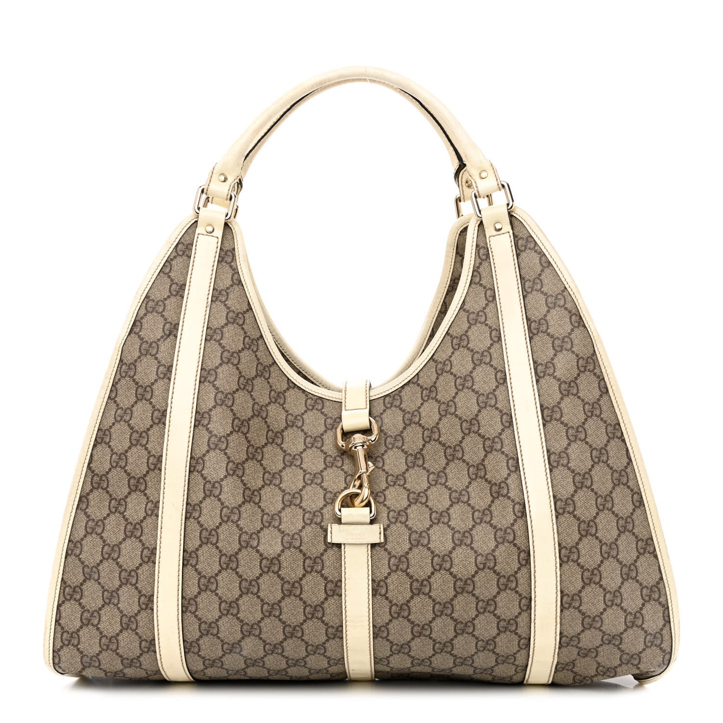 Monogram Large Joy Shoulder Bag White