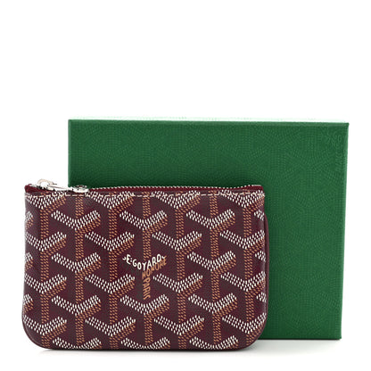 Goyard Goyardine Nano Senat Key Pouch Burgundy 8 of 8