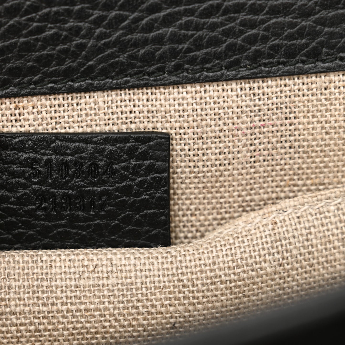 Dollar Calfskin Small Interlocking G Shoulder Bag Black