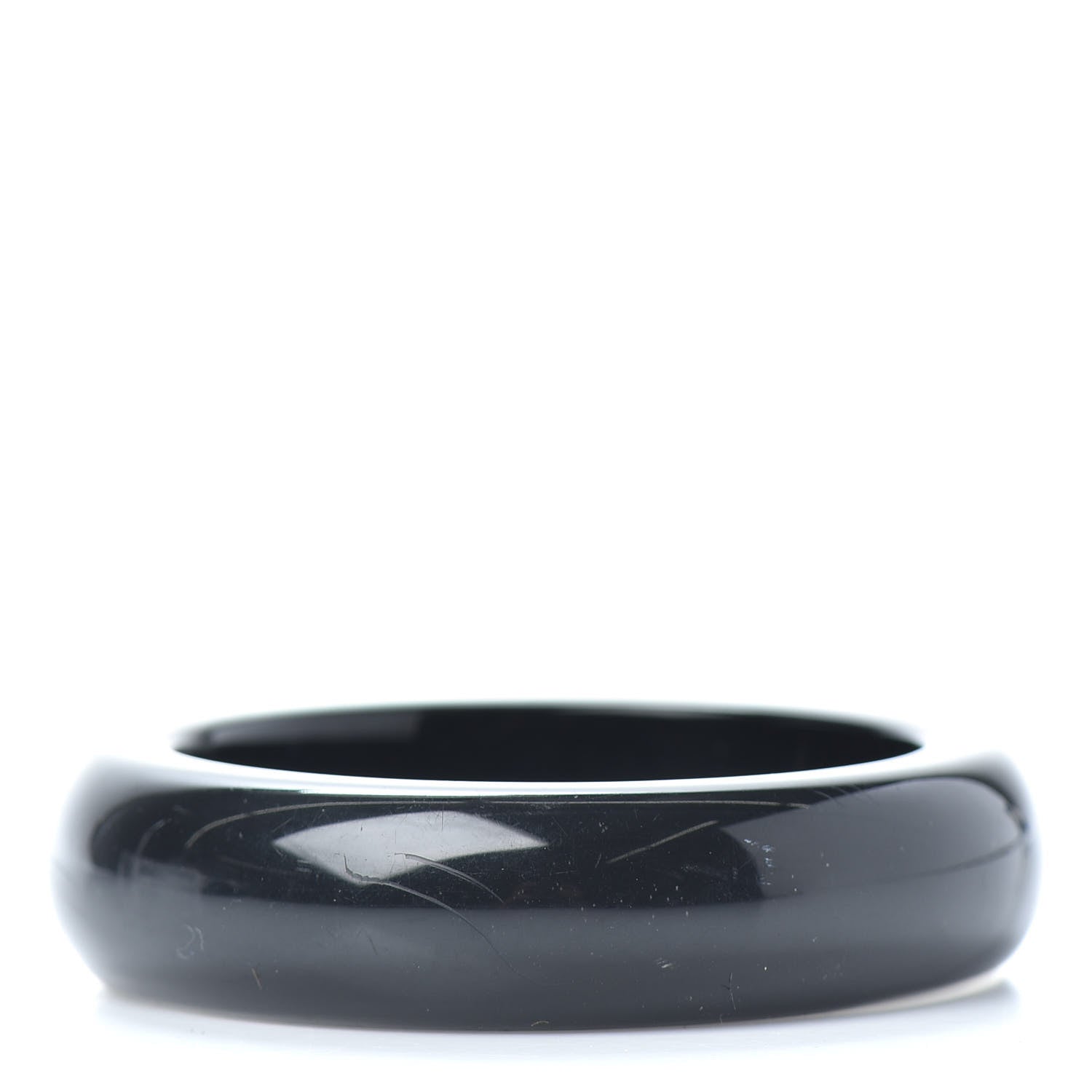 Chanel Resin Crystal CC Logo Bracelet Black 3 of 4
