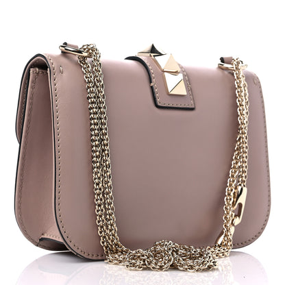 Valentino Garavani Vitello Small Glam Lock Rockstud Flap Poudre 3 of 9