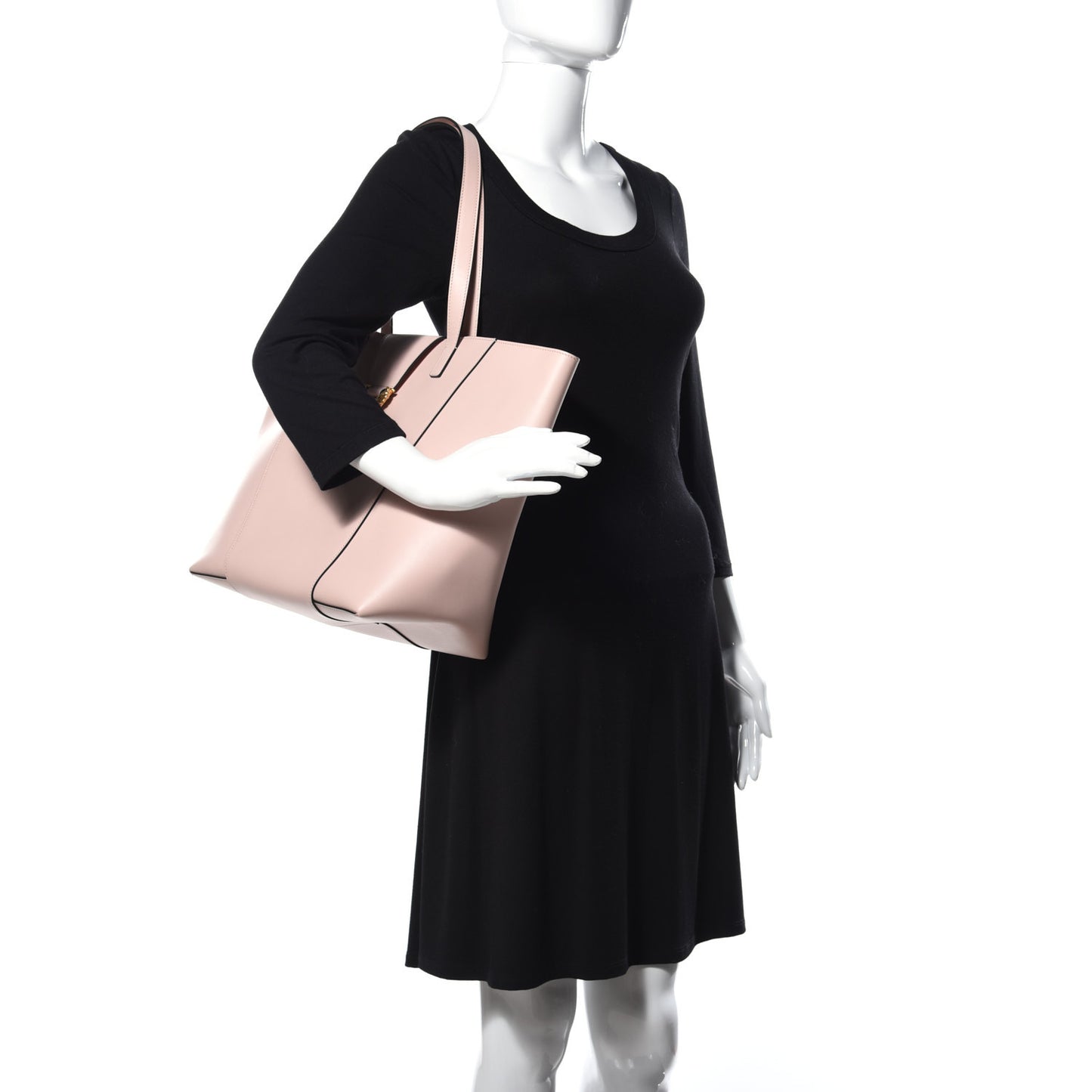 Calfskin Virtus Tote Light Pink