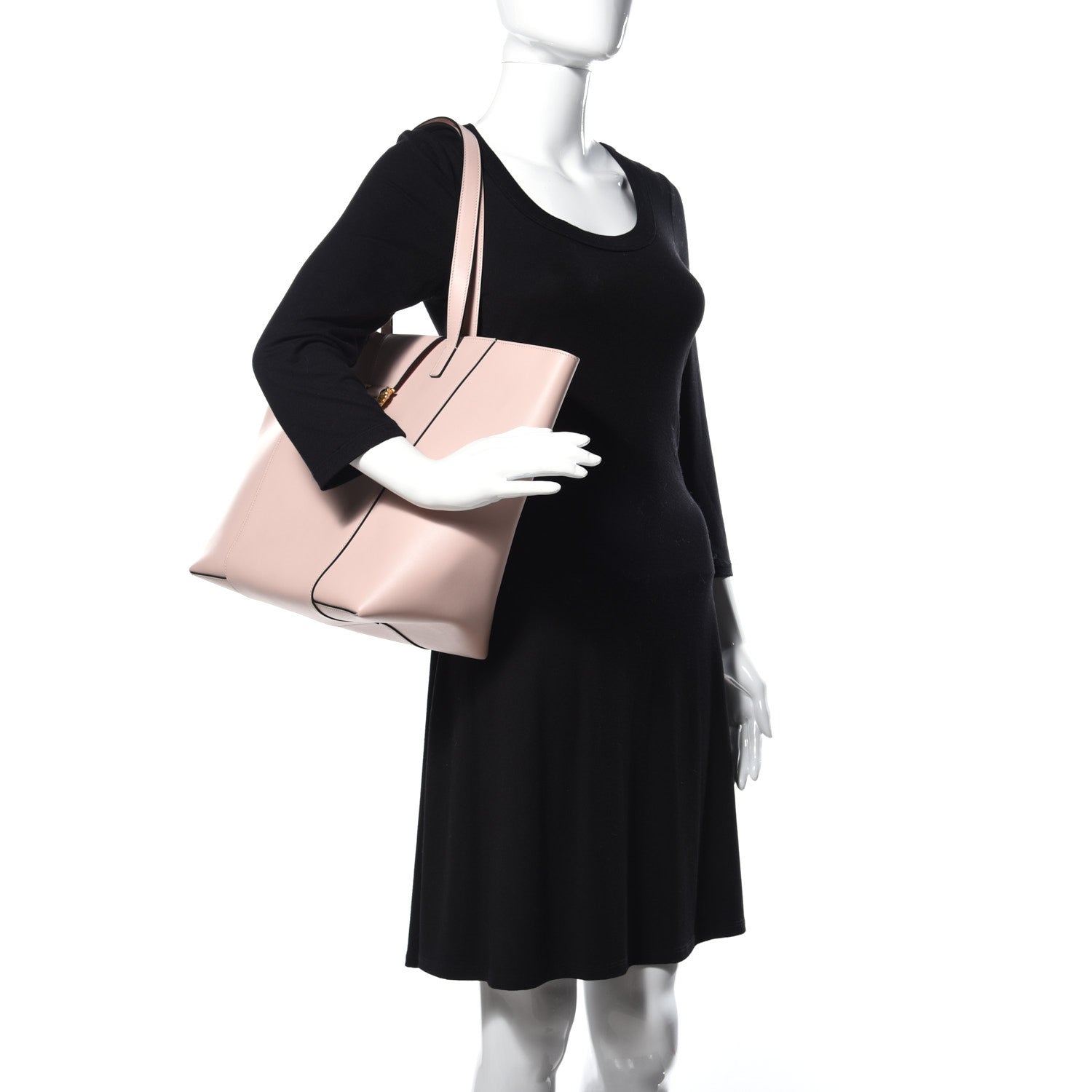 Versace Calfskin Virtus Tote Light Pink 2 of 8
