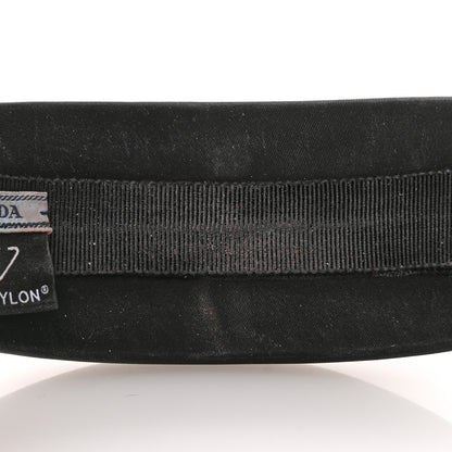 Prada Re-Nylon Metal Triangle Logo Headband Black 8 of 8