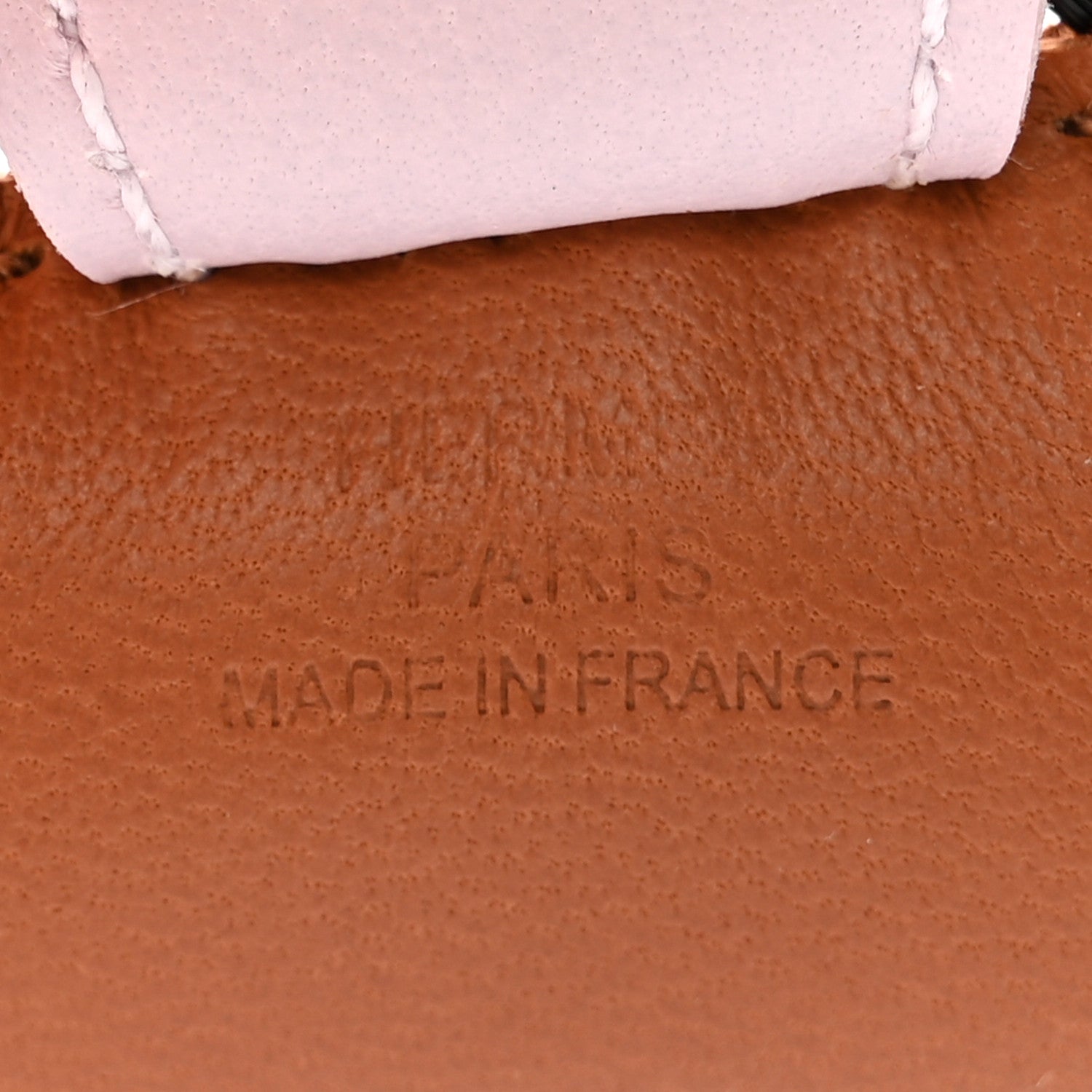 Hermes Milo Lambskin Horse Hair Grigri Rodeo Horse Bag Charm PM Gold Mauve Pale Black 3 of 5