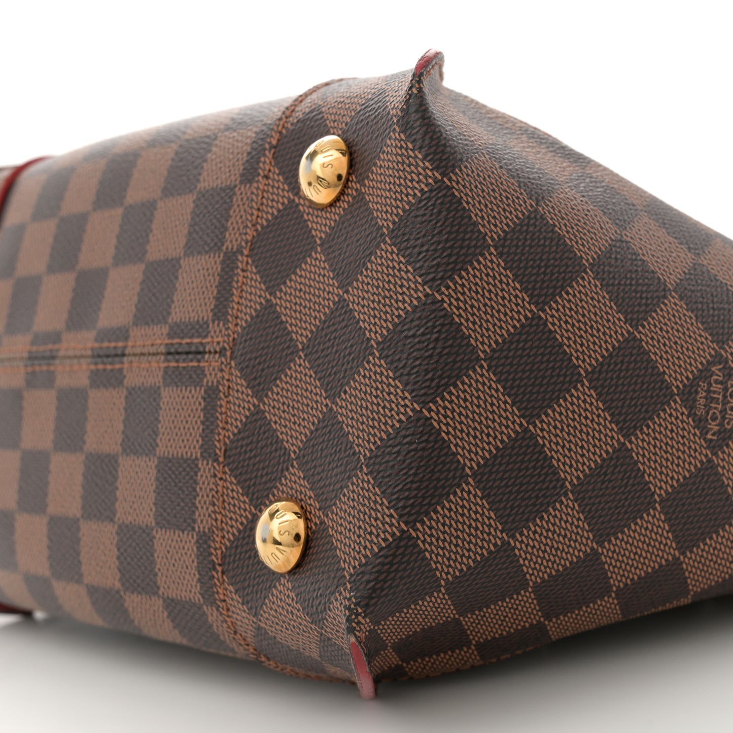 Damier Ebene Caissa Tote PM Cherry