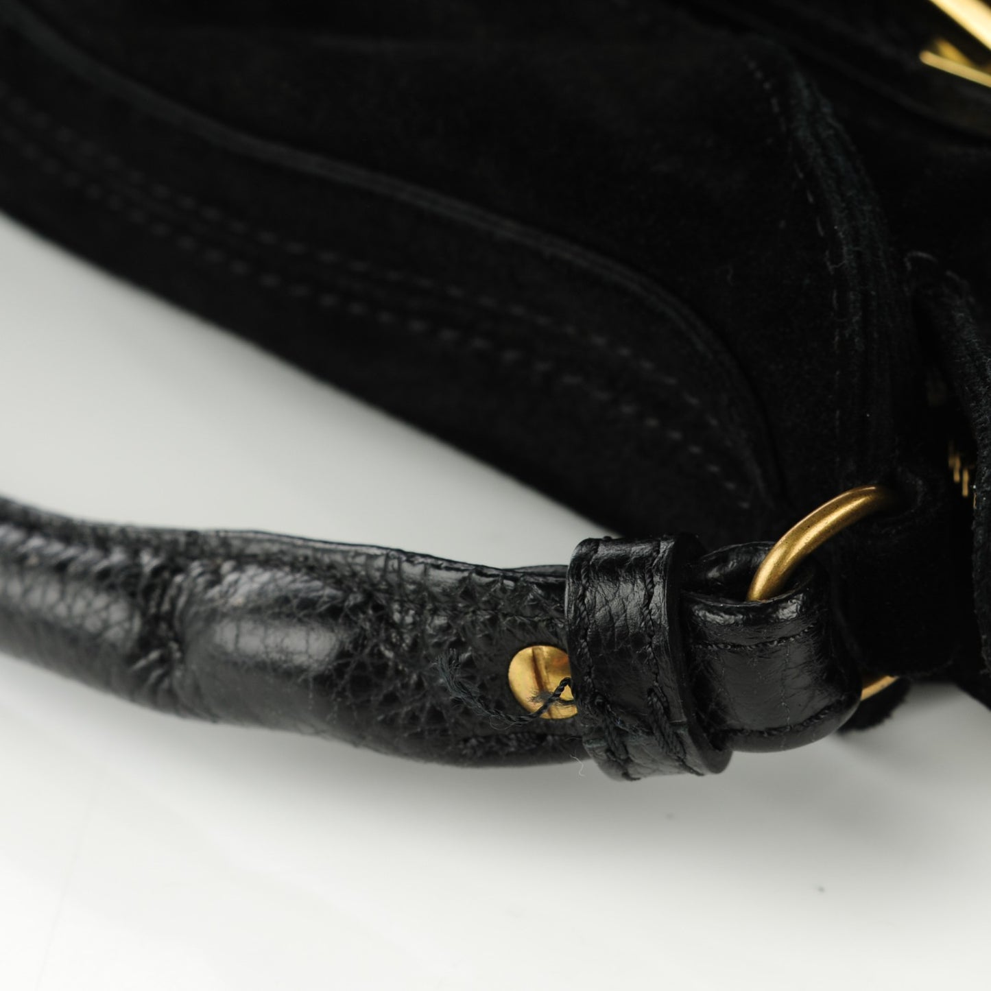 Suede Calfskin Medium Paraty Black