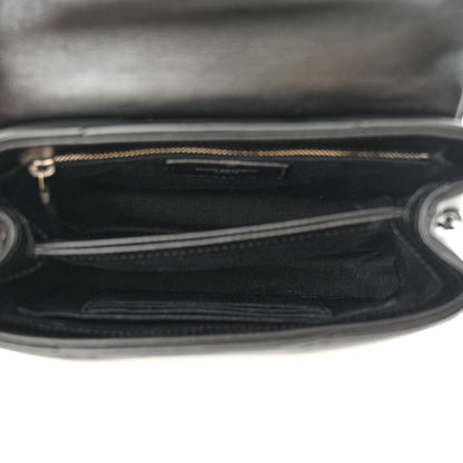 Saint Laurent Calfskin Y Quilted Monogram Toy Loulou Crossbody Bag Black 5 of 9