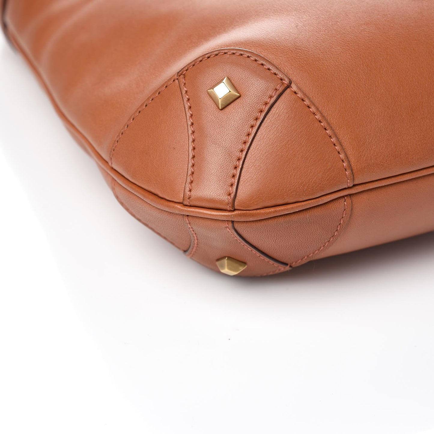Calfskin Piston Lock Jackie O Hobo Tan
