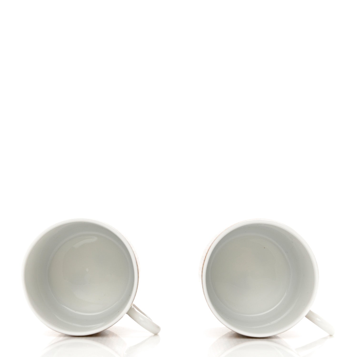 Hermes Porcelain Mosaique Au 24 Gold Coffee Cup and Saucer Set of 2 4 of 12