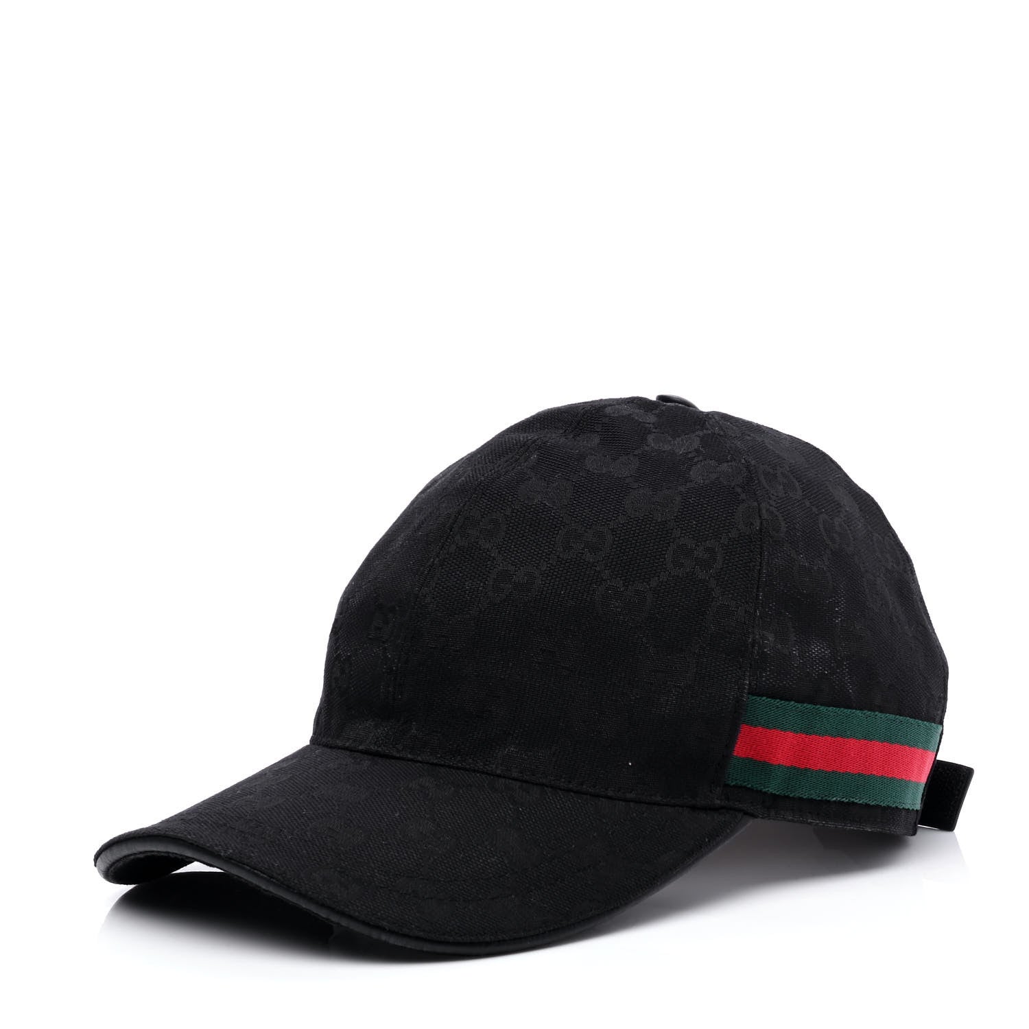 Gucci Monogram Web Baseball Hat M Black 1 of 6