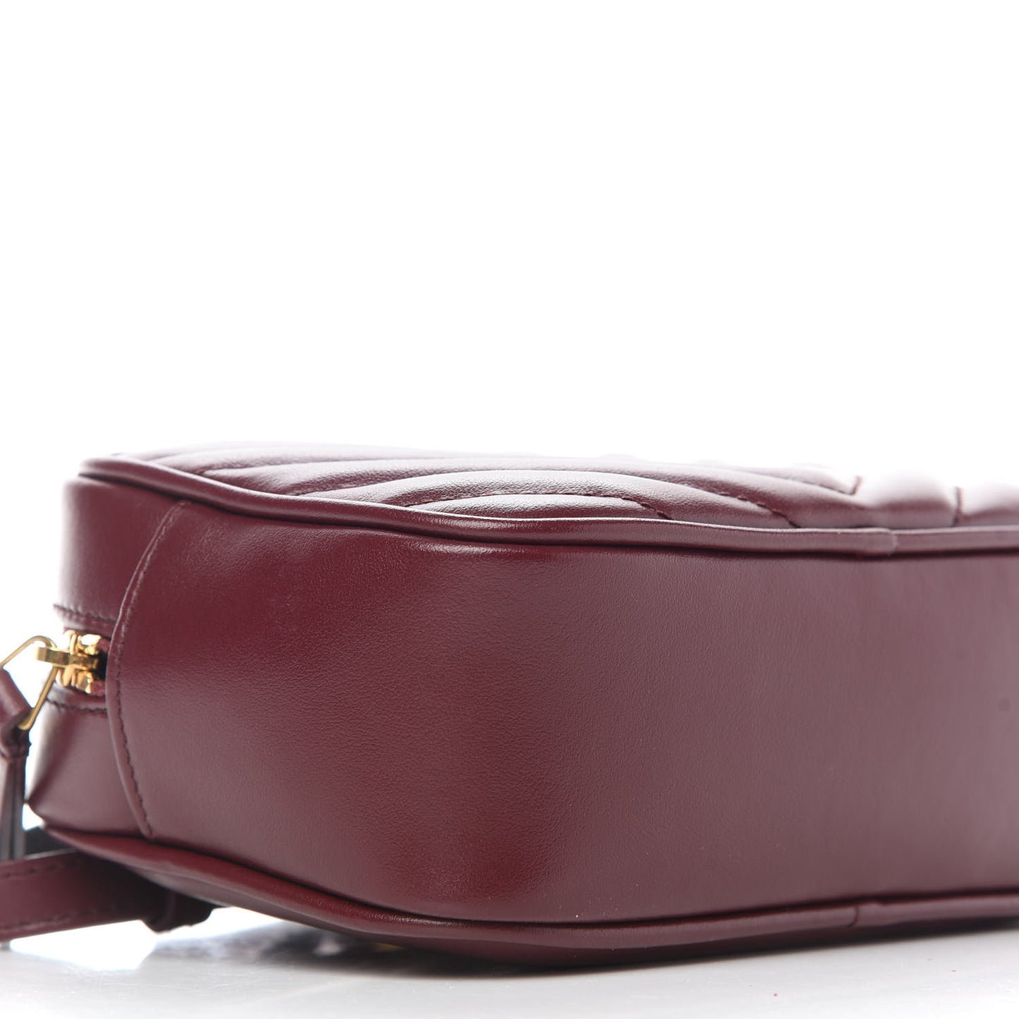 Calfskin Matelasse Monogram Lou Belt Bag Dark Legion Red