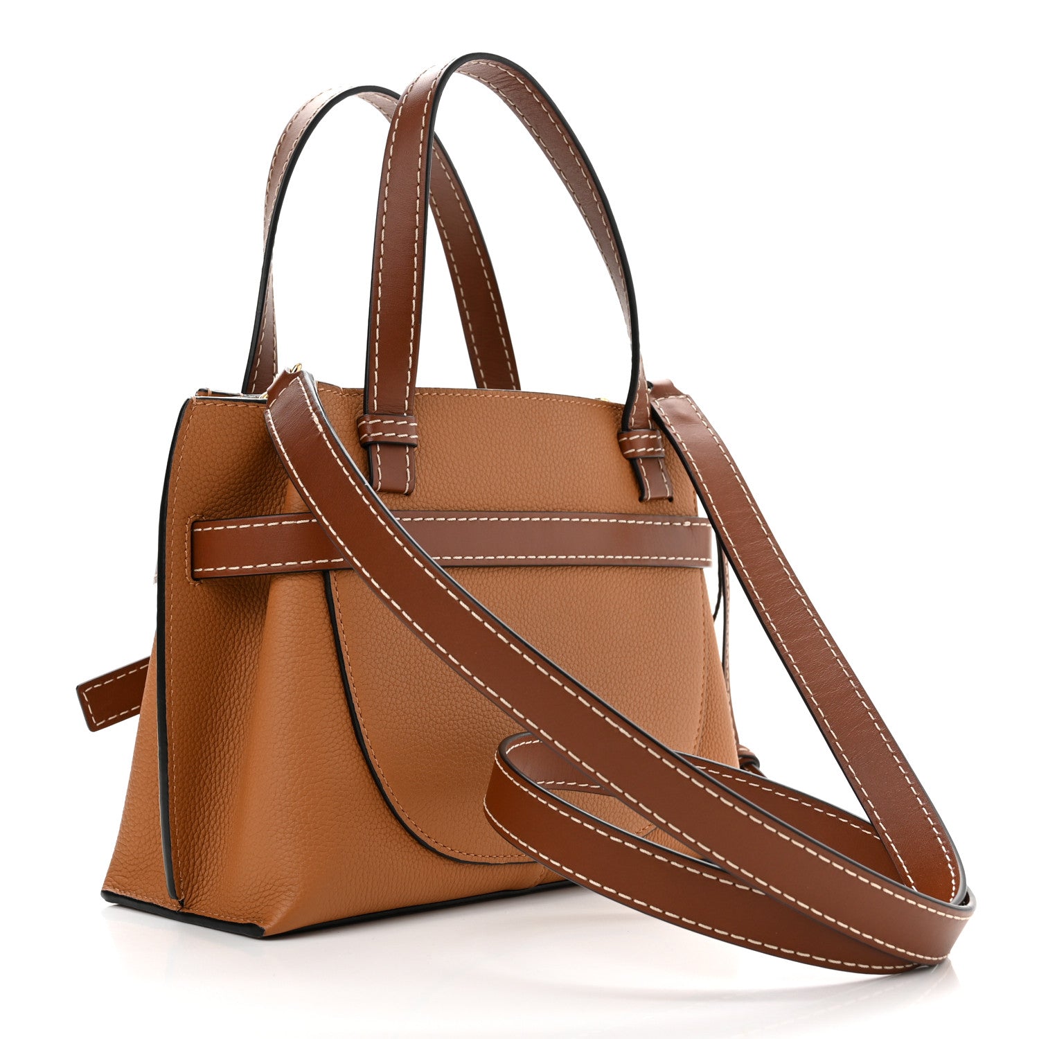 Loewe Calfskin Mini Gate Tote Caramel 3 of 11