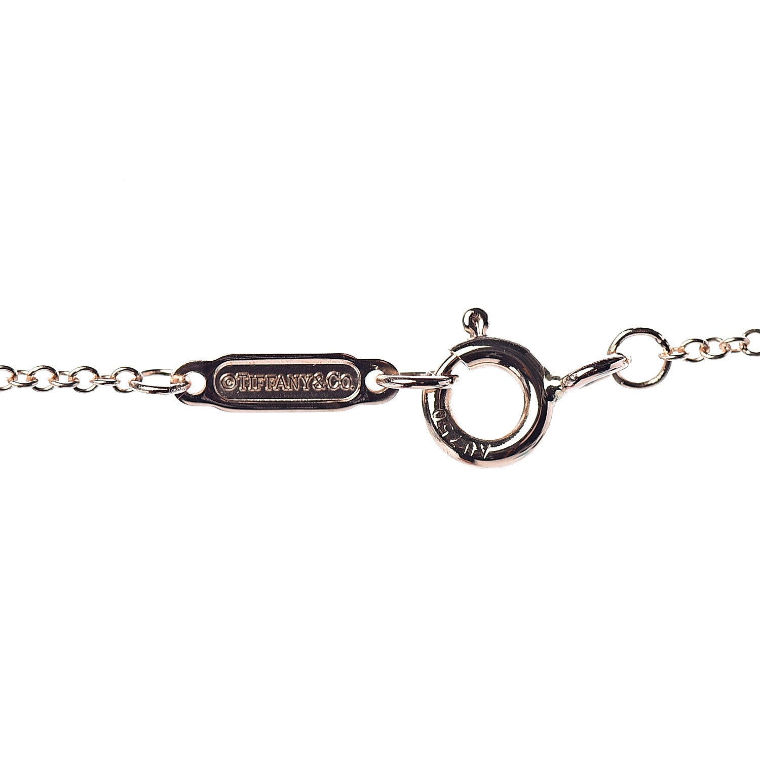 Tiffany 18K Rose Gold Infinity Endless Necklace 4 of 6