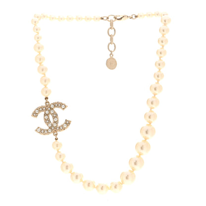 Chanel Pearl CC 100th Anniversary Necklace Light Gold 3 of 6