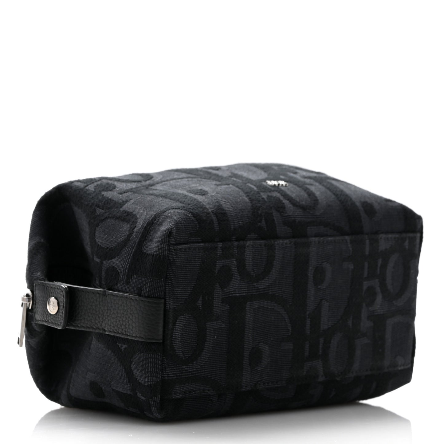 Maxi Oblique Jacquard Toiletry Pouch Black