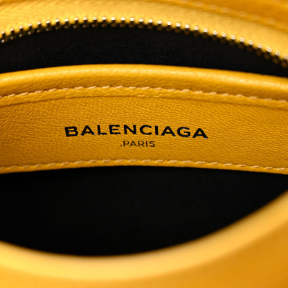 Balenciaga Chevre Silver Metallic Edge Hardware Nano City Jaune Epi 6 of 10