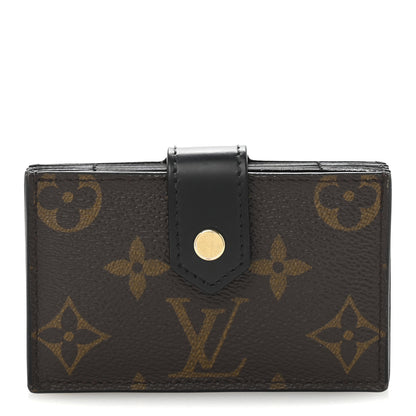Louis Vuitton Monogram Gusset Card Holder Black 1 of 8