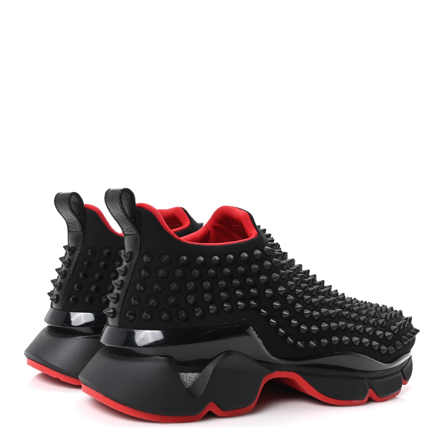 Neoprene Spike Sock Flat Sneakers 40.5 Black