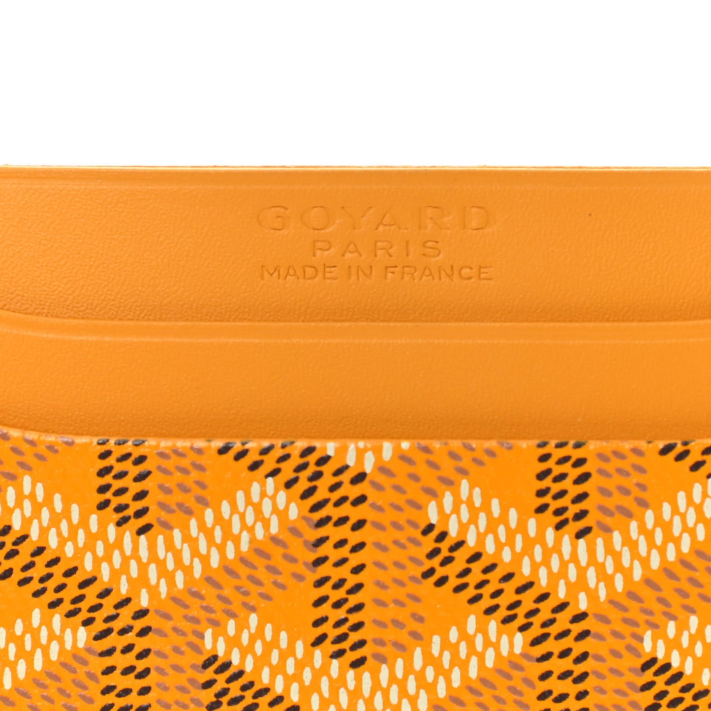 Goyardine Saint Sulpice Card Holder Yellow