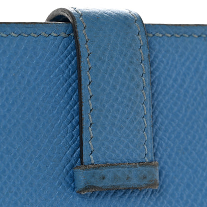 Hermes Epsom Bearn Gusset Wallet Bleu Paradis 13 of 14